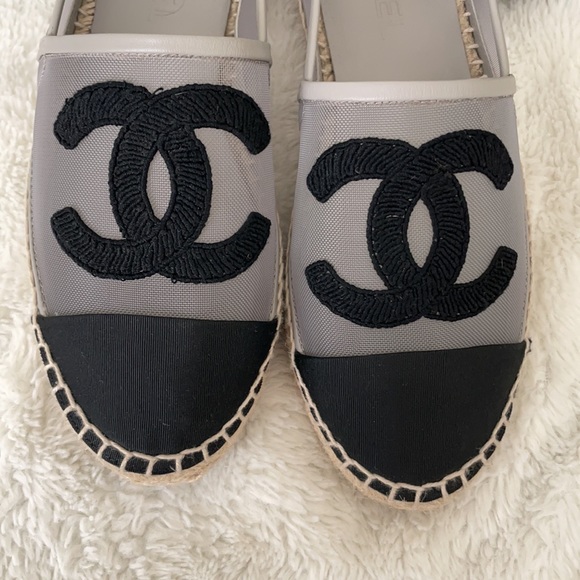 Chanel mesh grosgrain espadrilles - Picture 2 of 9